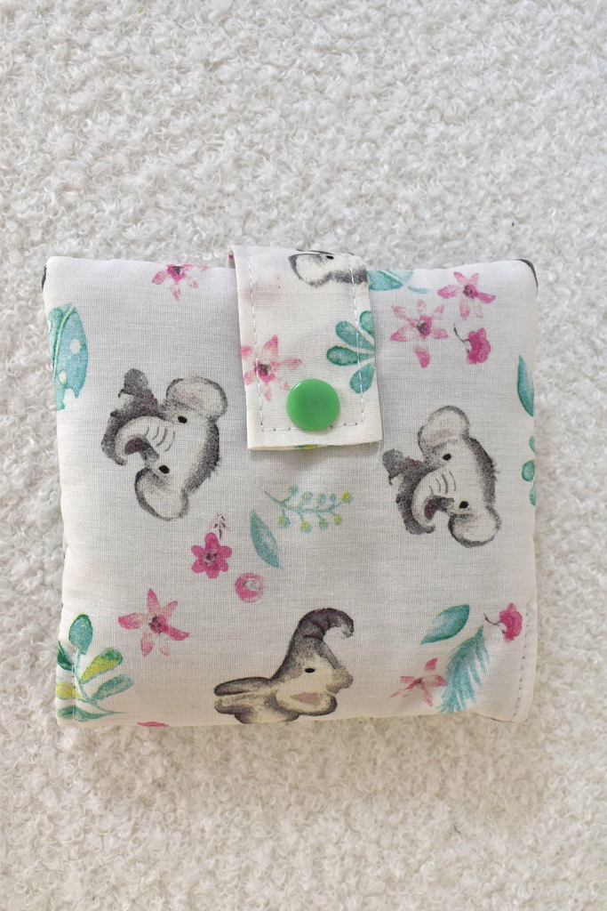 pochette à lingettes - motifs éléphants