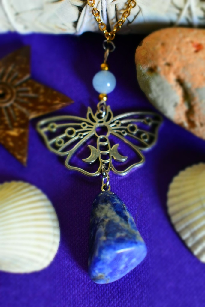 collier - pendentif en sodalite