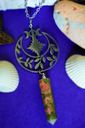 Collier - pendentif en unakite