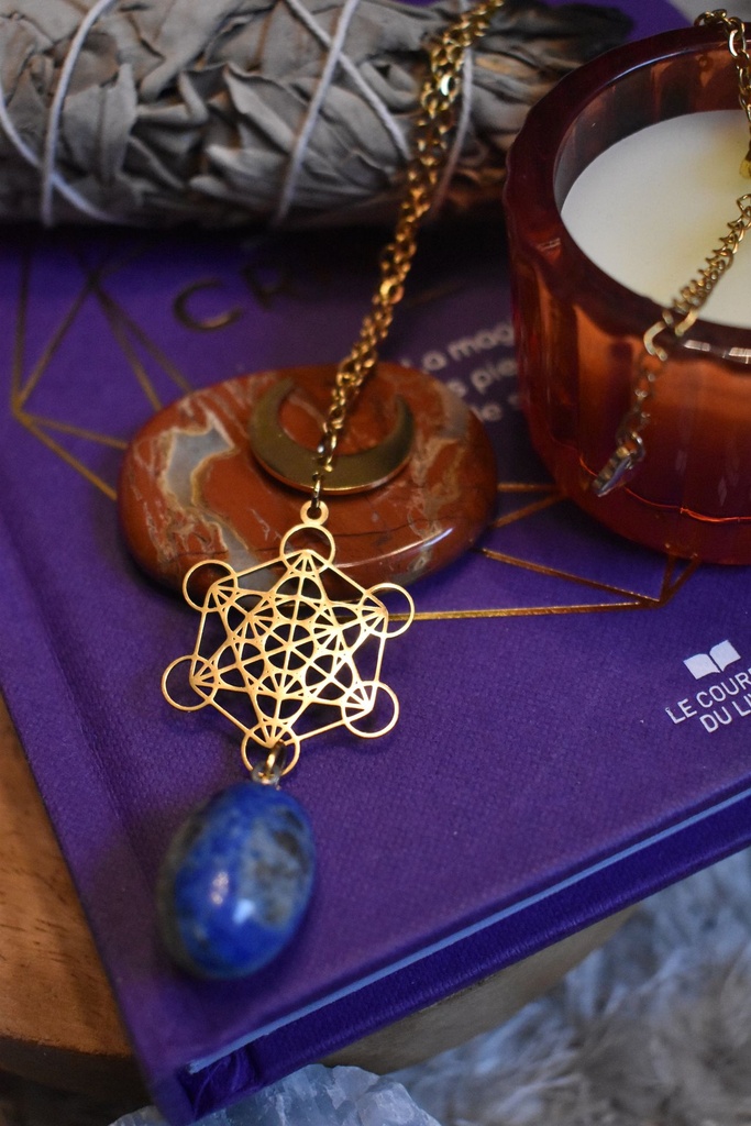 Collier - pendentif en lapis lazuli