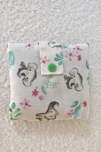 pochette à lingettes - motifs éléphants