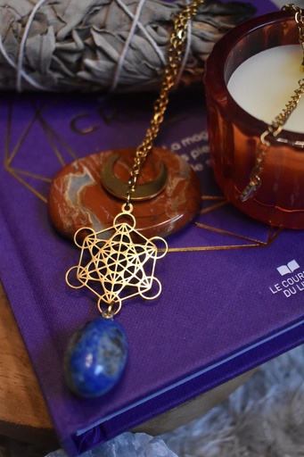 Collier - pendentif en lapis lazuli
