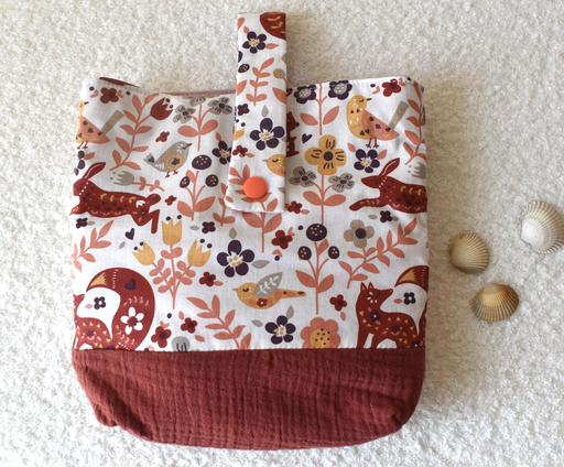 Pochette à couches - motifs animaux
