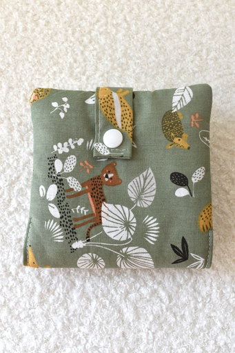 Pochette à lingettes - motifs animaux