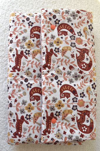 Pochette à langer - motifs renard